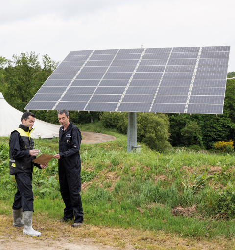 ferme durable panneau solaire